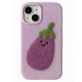 Fuzzy Aubergine iPhone Case