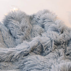 New Fluffy Fur Decorative Throw Pillow Cover Luxury Crystal Plush Velvet Soft Cushion Cover Solid Dyed Sofa Car Bed Pillowcases