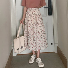 Adira A Line Bloom Midi Skirt