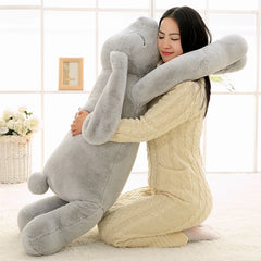Lovely Giant Animal 90cm 120cm Soft Cartoon Big Ear Bunny Plush Toy Rabbit Stuffed Pillow Girl Gift