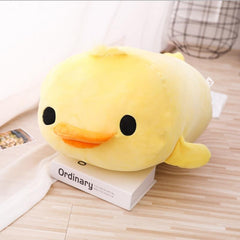 Stuffed Down Cotton Lying Duck Cute Yellow Duck Plush Toys for Children Soft Pillow Cushion Nice Christmas Gift