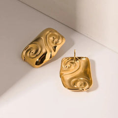 Geometric Square Earrings