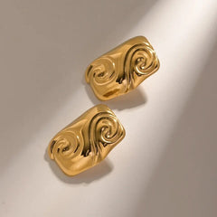 Geometric Square Earrings