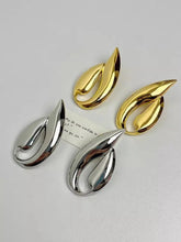 Glossy Leaf Geometric Earrings