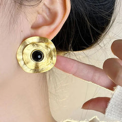 Irregularity Round Earrings