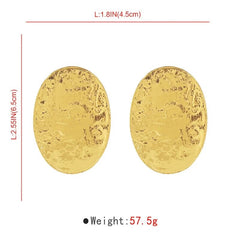 Exaggerated Oval Earrings
