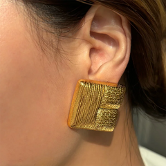 Square statement Earrings