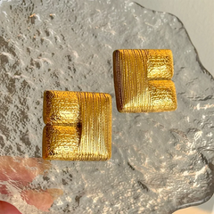 Square statement Earrings