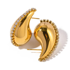 Drop Shape Glossy Earrings