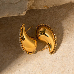Drop Shape Glossy Earrings