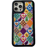 Indie Aesthetic Embroidery iPhone Case