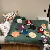 125x160cm Luxury Billiards Blanket Casual Throw Blankets Sofa Cushion Picnic Mats Travel Cloak Ins Style Tapestry Outdoor Carpet