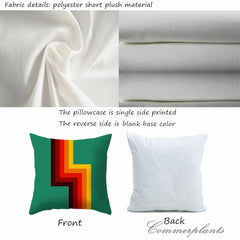 Luxury Plush Cushions Case Orange Yellow Brown Nordic Geometry Pillows Case Modern Abstract Decor Throw Pillows Home Office Sofa