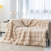 Imitation Rabbit Fur Plush Blanket, Throw Blanket, Warm, Super Comfortable, Bed, Luxury, Warm, Sofa Cover, 130x160cm, Winter