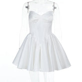 Sweetheart Strapless Flare Mini Dress
