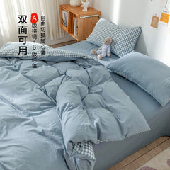Bedding Set 2 Bedrooms Sheet Duvet Cover Linens Bedspread Euro Nordic 150 Beds for Girls King Size Luxury Pillowcase Cute Bed