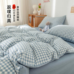 Bedding Set 2 Bedrooms Sheet Duvet Cover Linens Bedspread Euro Nordic 150 Beds for Girls King Size Luxury Pillowcase Cute Bed