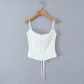 White Corset Cami Top