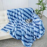 Faux Fur Throw Blanket Luxury Fluffy Leopard Blankets for Home Couch Sofa Fuzzy Plush Animal Coat Color Throws for Decoration