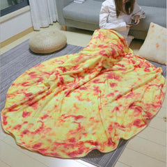 warm flannel corn tortilla pizza blanket 200Gsm pita lavash fleece sofa plaid plush bedspreads winter throw blanket