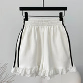Side Striped Lace Shorts