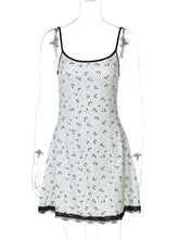 White Printed Cami Babydoll Dress