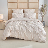 3pcs Bedding Cover .Craft twist design .Simple and superior .Soft and comfortable fabric .Suitable men and women bedroom decoration