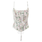 Floral Print Corset Top