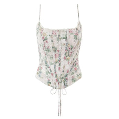 Floral Print Corset Top