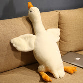 50-190cm Cute Big White Goose Plush Toy Kawaii Huge Duck Sleep Pillow Cushion Soft Stuffed Animal Doll Birthday Gift for Girl