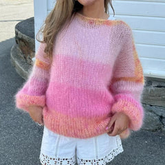 Striped Fuzzy Sweater