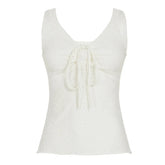 Doily Print Toe Up Tank Top