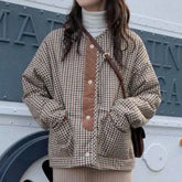 Khaki Plaid Reversible Jacket