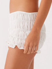 Ruched Low Waist Bloomers Shorts