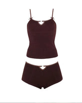 Cami Cut Out Top And Boxer Set