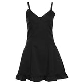 Ruffle Trim Cami Mini Dress
