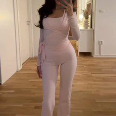 Wrap Around Tie Up Top And Pants Set