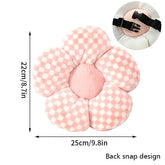 Plush Flower Cushion INS Cute Sofa Sunflower Throw Pillow Office Chair Lumbar Support Pillow Plush Car Seat Cushion