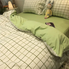 Fashion Style Pink Bedding Set Soft Flower Duvet Cover Pillowcase Bed Flat Sheet Set For Girl Women Twin Full Queen Bedclothes