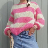 Striped Fuzzy Sweater