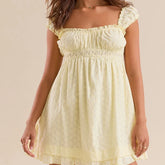 Ruffles Hem Babydoll A-line Mini Dress