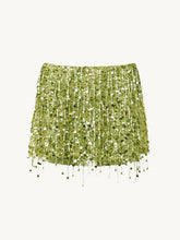 Tassel Sequin Crop Top & Skirt Set �Mini Style