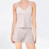 Stripe Cami Top And Shorts Set