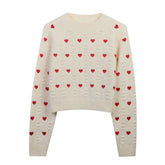 Heart Cable Knit Sweater
