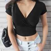 Alyssa Solid Crop Top
