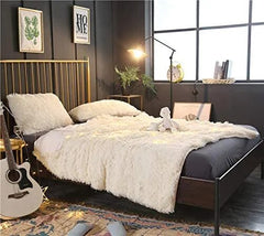 Double Layer Plush warm winter throw Blanket home Bedspread on the bed plaid chair towel sofa cover lamb bed blankets and throws