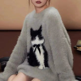 Fuzzy Cat Sweater