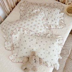 Baby Pillowcase Floral Print Cotton Muslin Newborn Pillow Case Pillow Cover for Baby 30x50cm 48x74cm