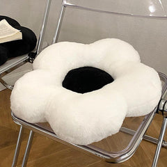 35/50cm Ins Cute Stuffed Five Petal Flower Pillow Beautiful Flower Plush Seat Cushion Sunflower Comfortable Pillow Home Decor