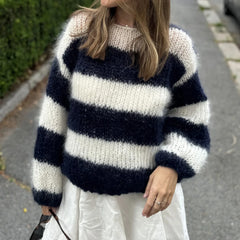 Striped Fuzzy Sweater